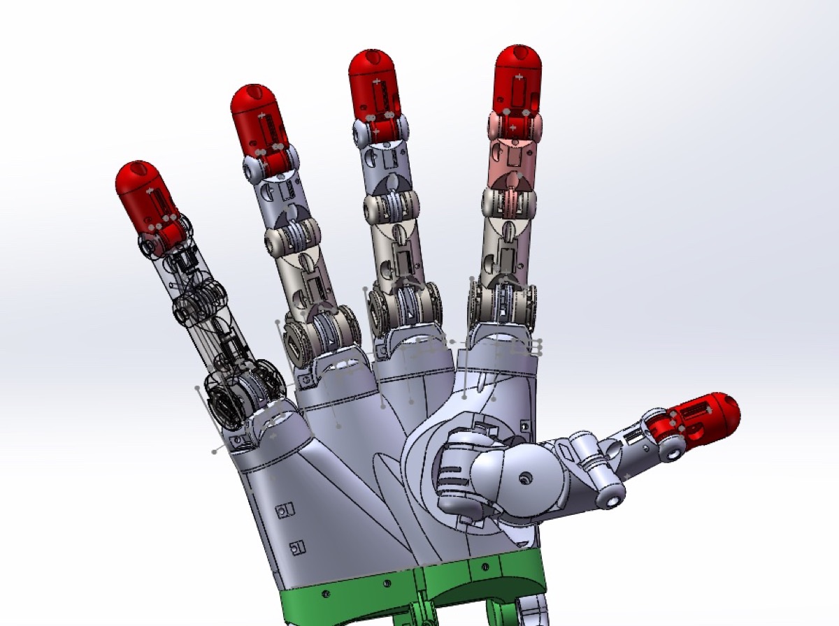灵巧手 CAD 模型